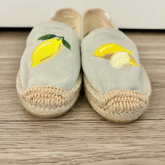 Sea Star Beachwear Bayside Beach Club Espadrille Lemon Sky Size 6 BRAND NEW - Picture 4 of 10